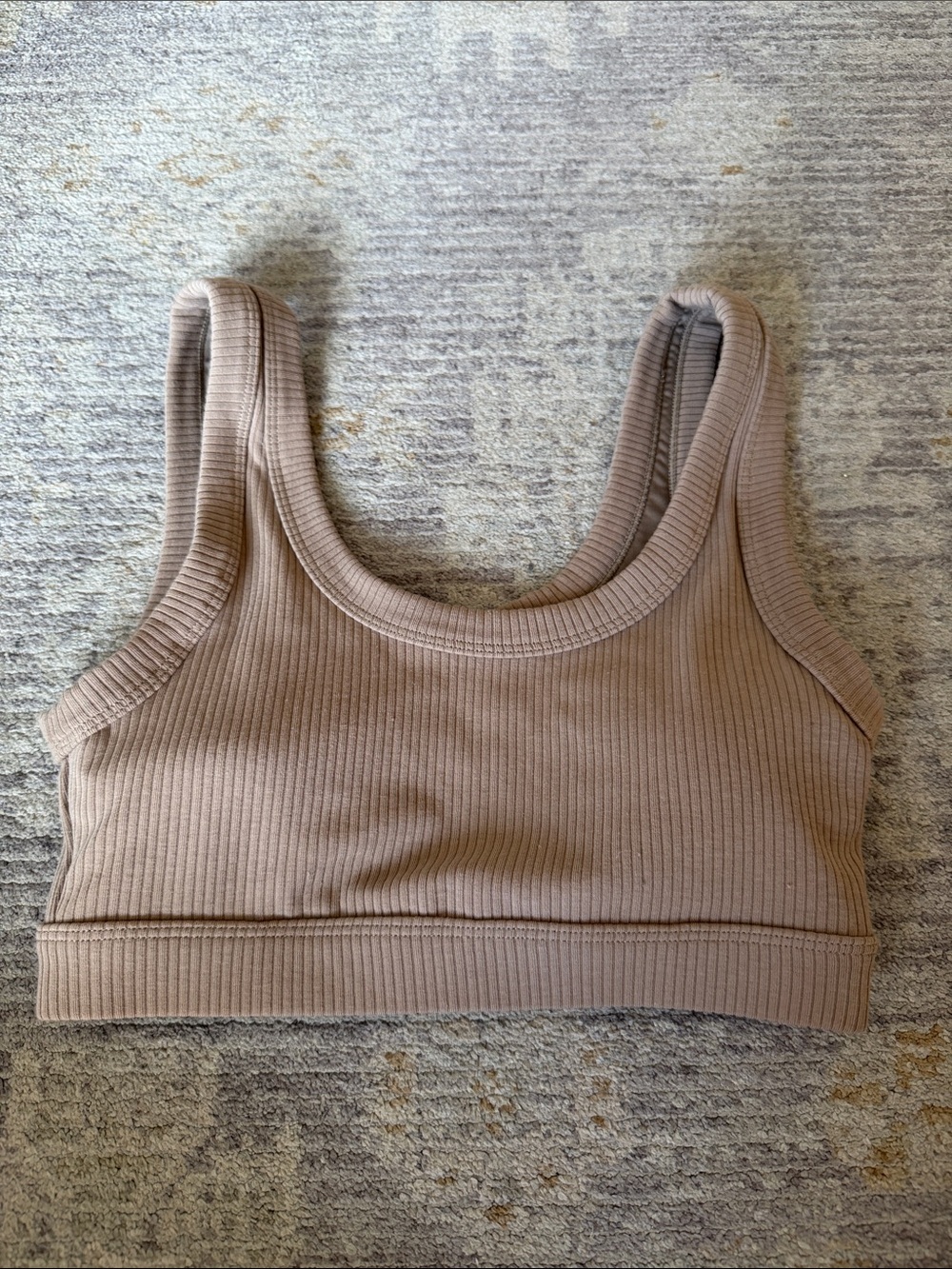 ALO Yoga Neutral Ribbed Tank - Beige Taupe